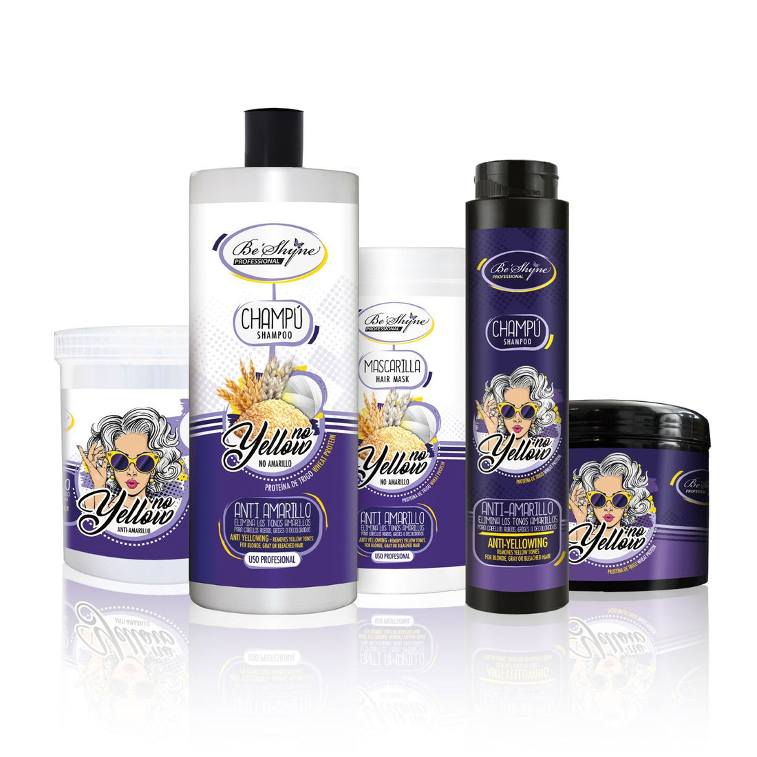 Be´Shyne® – Mascarilla Antiamarillo con Proteína de Trigo para Cabello Rubio 1kg