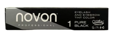 Tinte de Cejas y Pestañas profesionales Novon Pure Black 15 ml