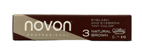 Tinte profesional para pestañas y cejas – Marrón Natural 3 | Novon Professional 15 ml