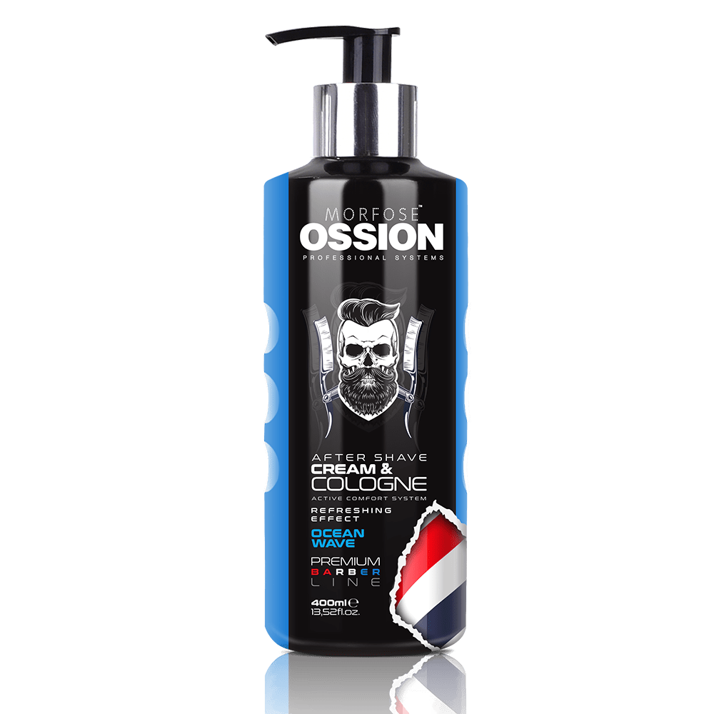 Morfose Ossion Premium Barber Line Series Aftershave Cream and Cologne Ocean Wave 400 ml