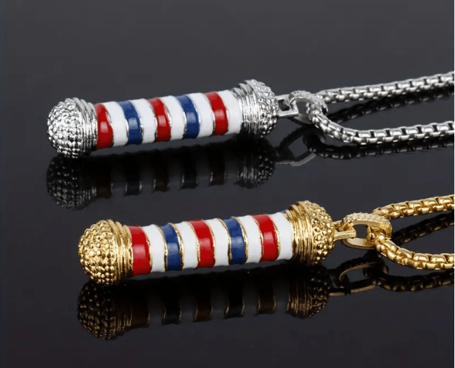 Colgante Collar Accesorios Pequeños de Barbería