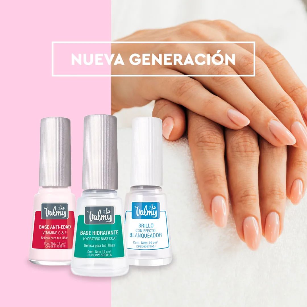 Valmy Base Hidratante para Uñas con Keratina y Vitamina E – Tratamiento de Esmalte Protector y Fortalecedor (14 ml)