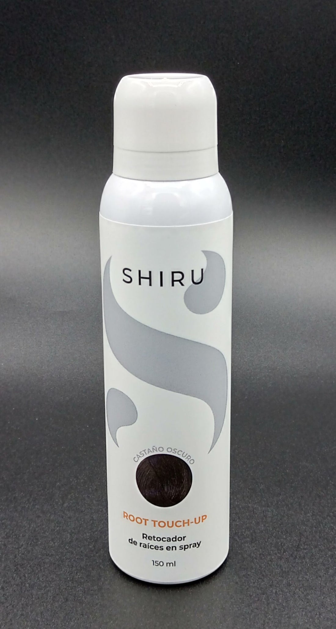 Retocador de raízes Shiru em spray cor Castanho Escuro 150ml