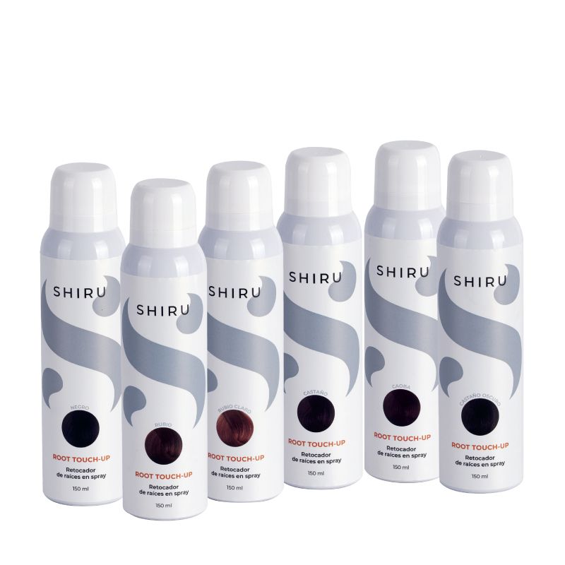 Retocador de raízes Shiru em spray cor Castanho Escuro 150ml