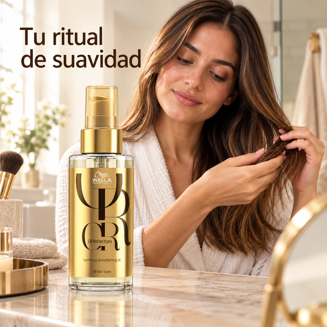 Wella Professionals – Aceite capilar suavizante Oil Reflections para todo tipo de cabello 100 ml