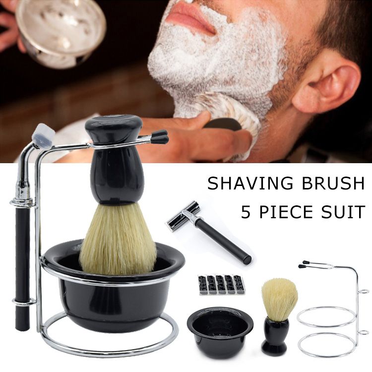 Barbershop - Conjunto de pincel e lâmina de barbear para homem