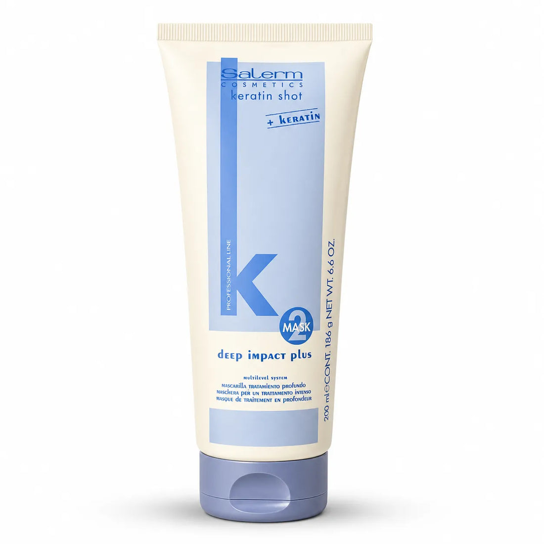 Salerm – Mascarilla capilar superhidratante Keratin Shot Deep Impact Plus 200 ml