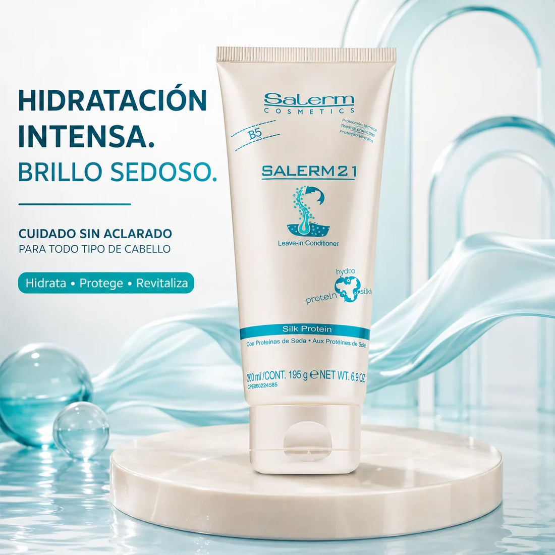 Salerm 21 – Acondicionador sin aclarado hidratante y protector 200 y 250 ml