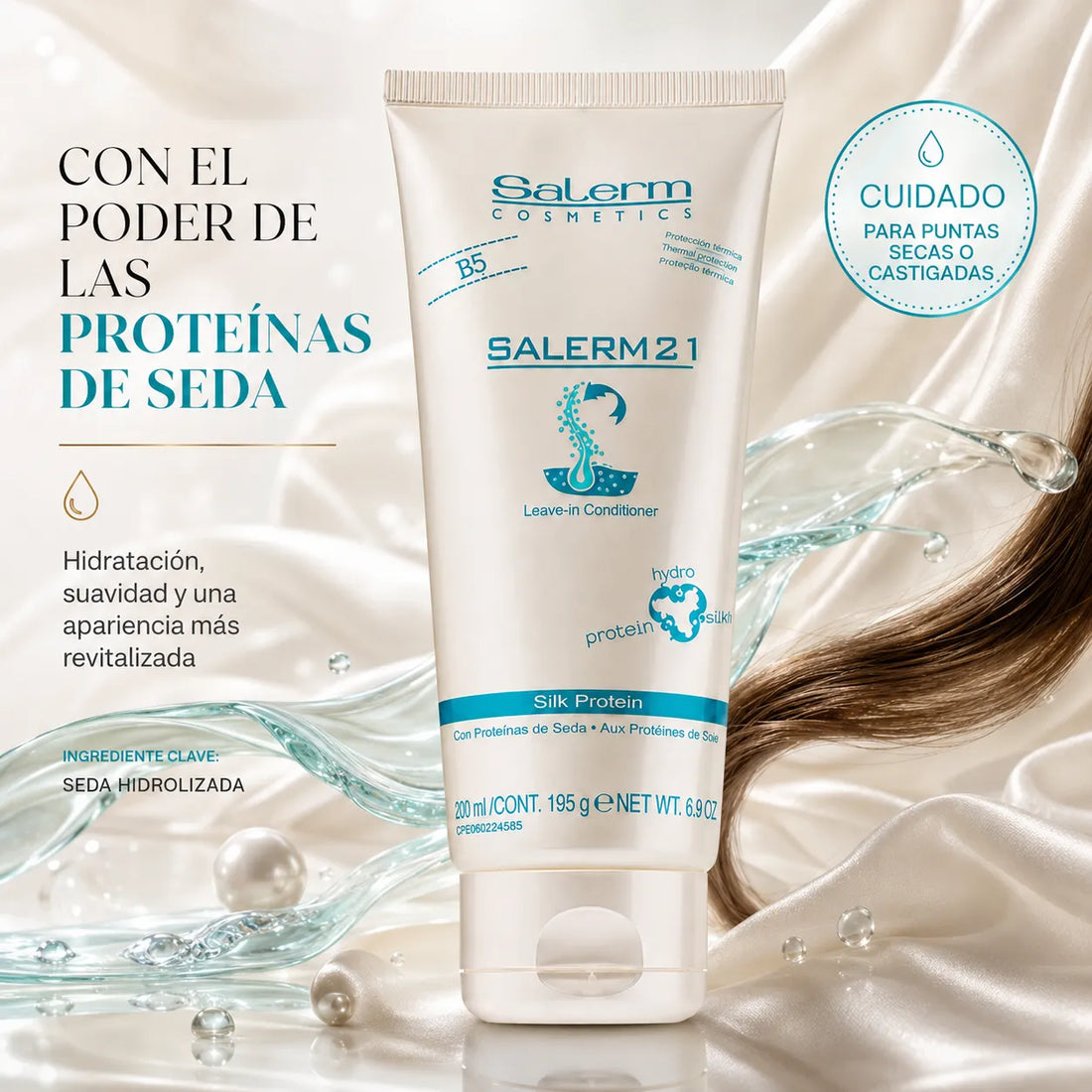 Salerm 21 – Acondicionador sin aclarado hidratante y protector 200 y 250 ml