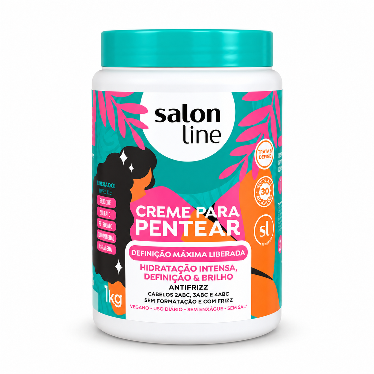 Salon Line – Crema de peinar para rizos con definición y brillo 1 kg