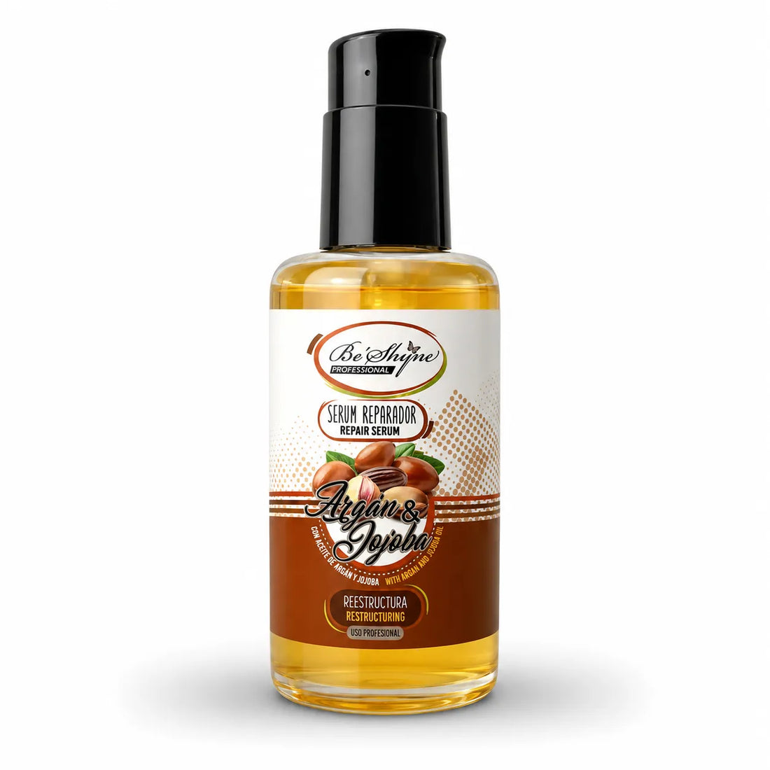 Be'Shyne – Sérum reparador de pontas espigadas com argão e jojoba 100 ml