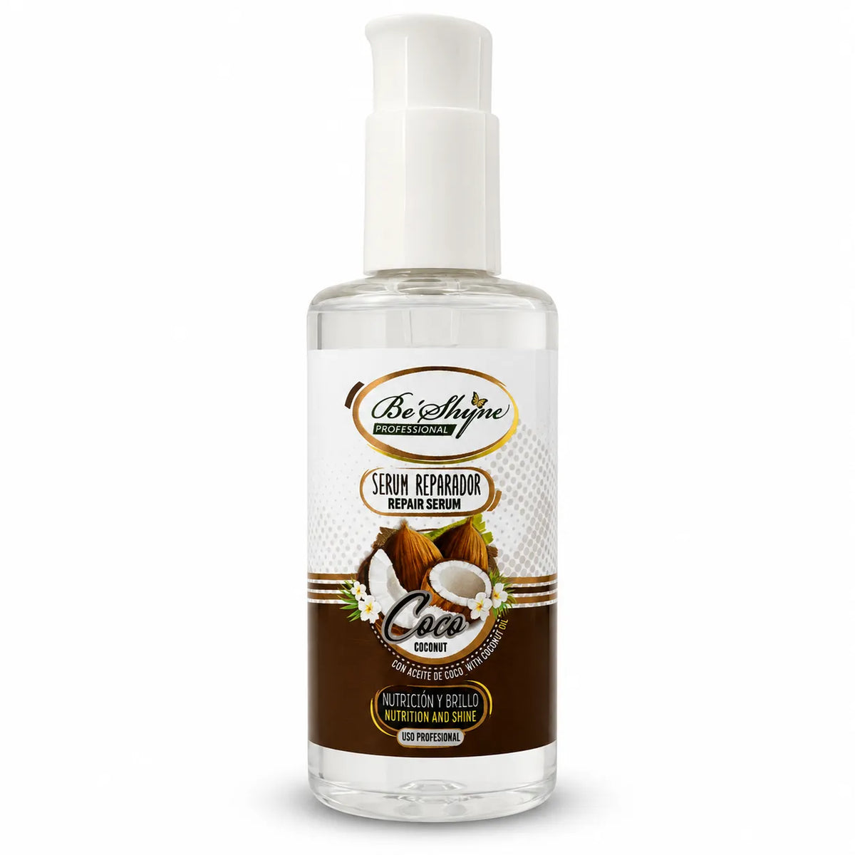 Be'Shyne – Sérum reparador de puntas con aceite de coco 100 ml