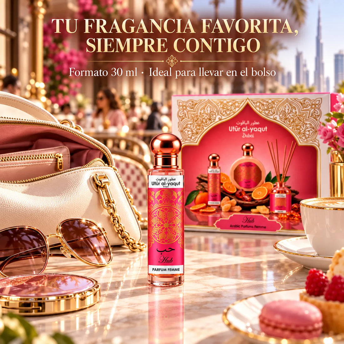 Utur Al-Yaqut – Estuche de Perfume Femenino Hub con Mikado 3 Piezas