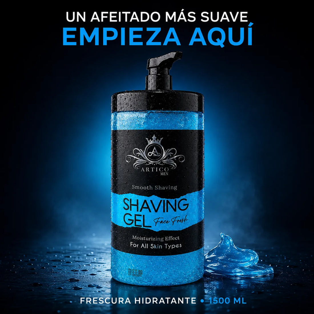 Ártico Men – Gel de Afeitar Hidratante para Todo Tipo de Piel 1500 ml