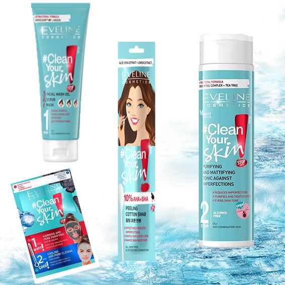 KIT FACIAL,GEL LIMPIADOR, TÓNICO LIMPIADOR, MASCARILLA DOS PASOS, BASTONCILLO LIMPIADOR