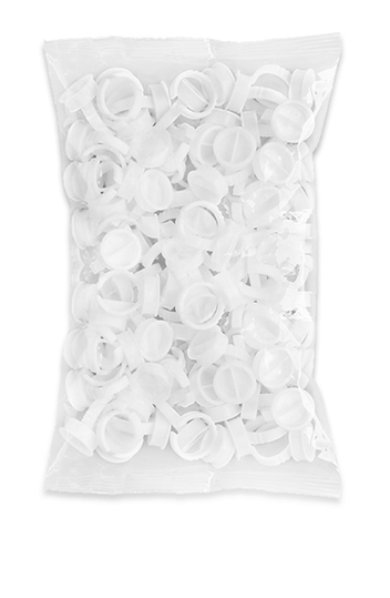 Rings, glue holders, disposable eyelash extensions