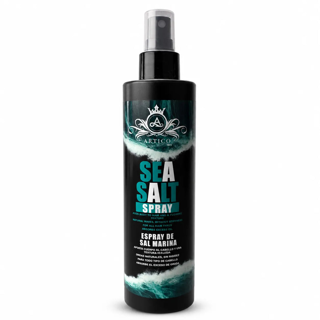 ÁRTICO MEN® – Spray de sal marina para ondas naturales 250 ml