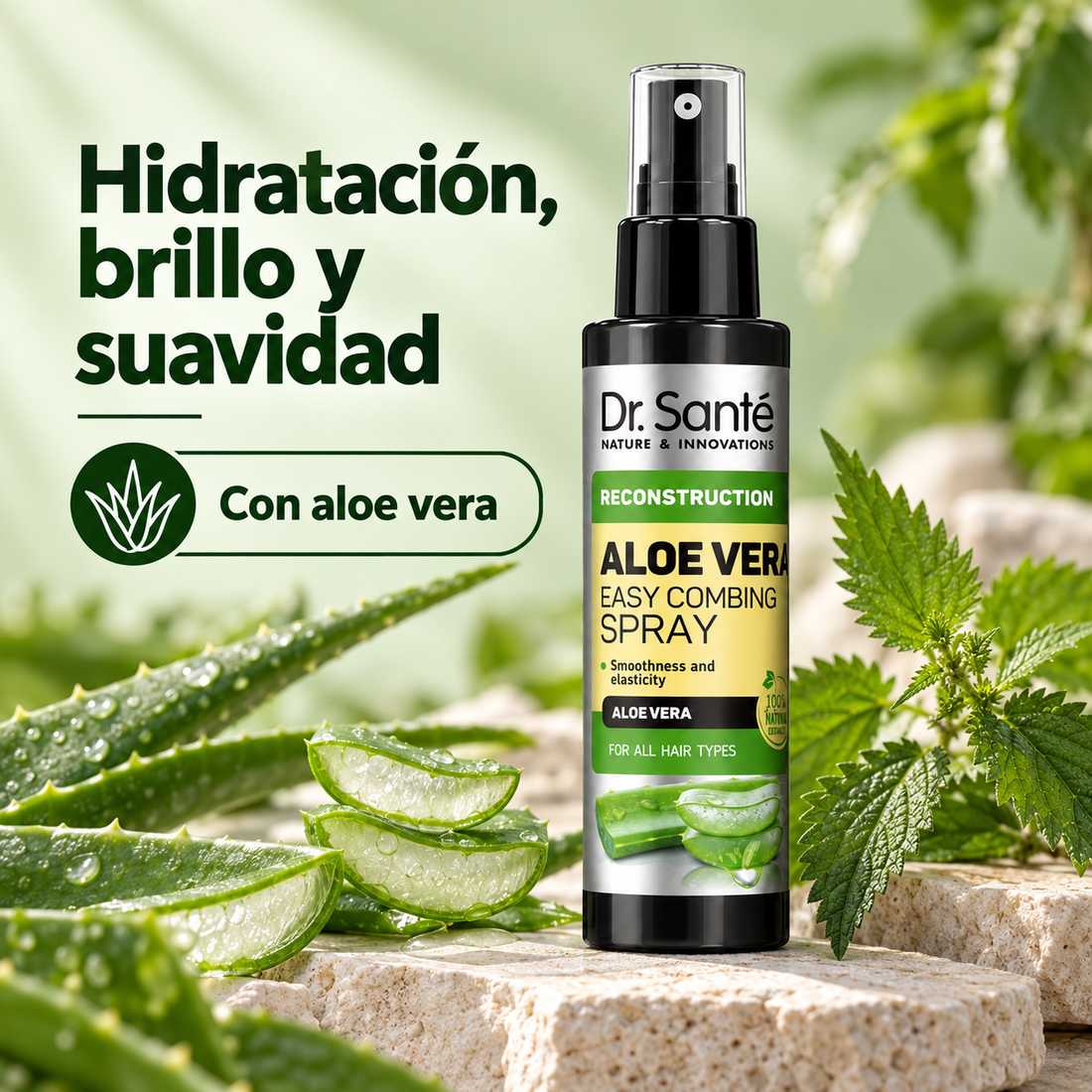 Dr. Santé – Spray desenredante con aloe vera Fácil de Peinar 150 ml