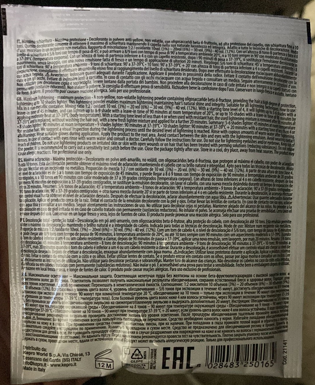KayPro Ultra Bleach 10 Toni - Decolorante en polvo 50 g
