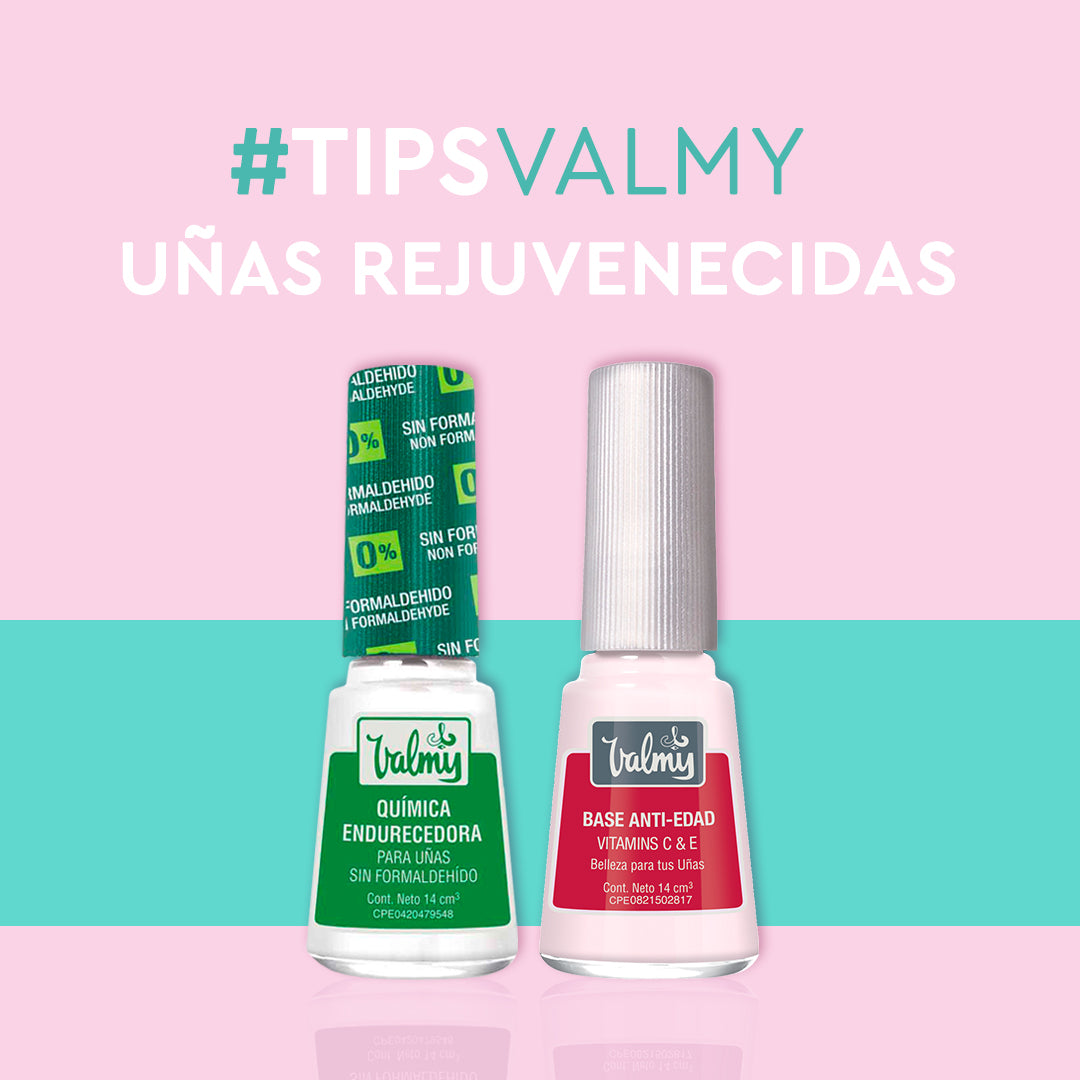 Valmy Base Anti-Edad con Vitamina C y E, Tratamiento para Prevenir Estrías, Imperfecciones y Ayudar con el Crecimiento de Uñas Sanas y Fuertes (14ml)