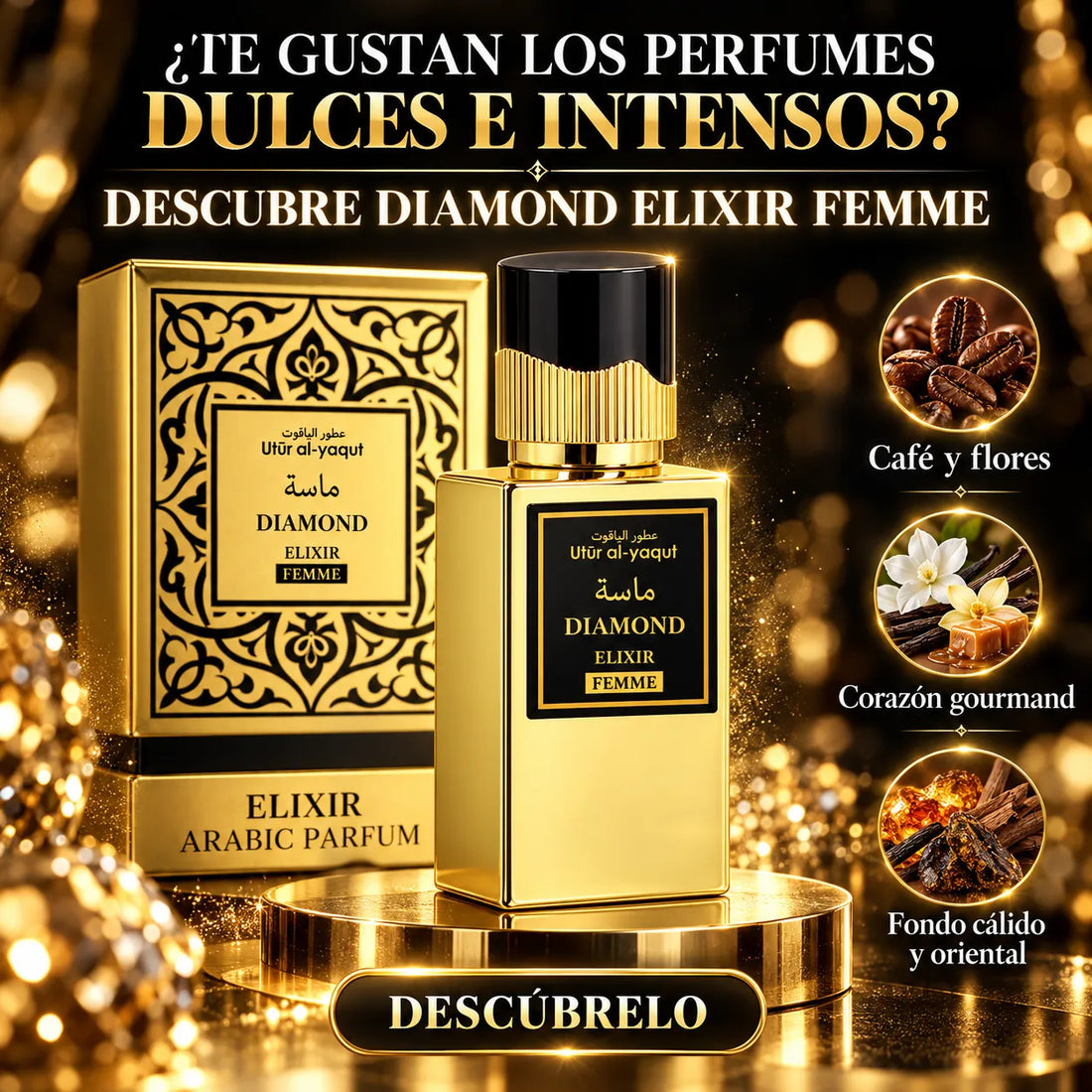 Saphir – Perfume para Mujer Utur Al-Yaqut Elixir Diamond 100 ml