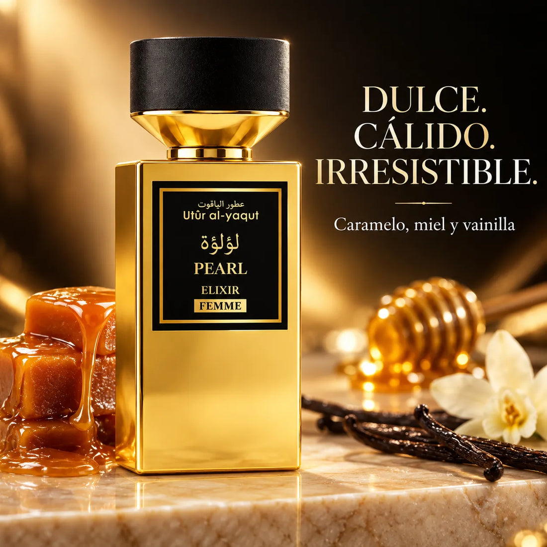 SAPHIR – Perfume dulce para mujer Utur Al-Yaqut Elixir Pearl Femme 50 ml