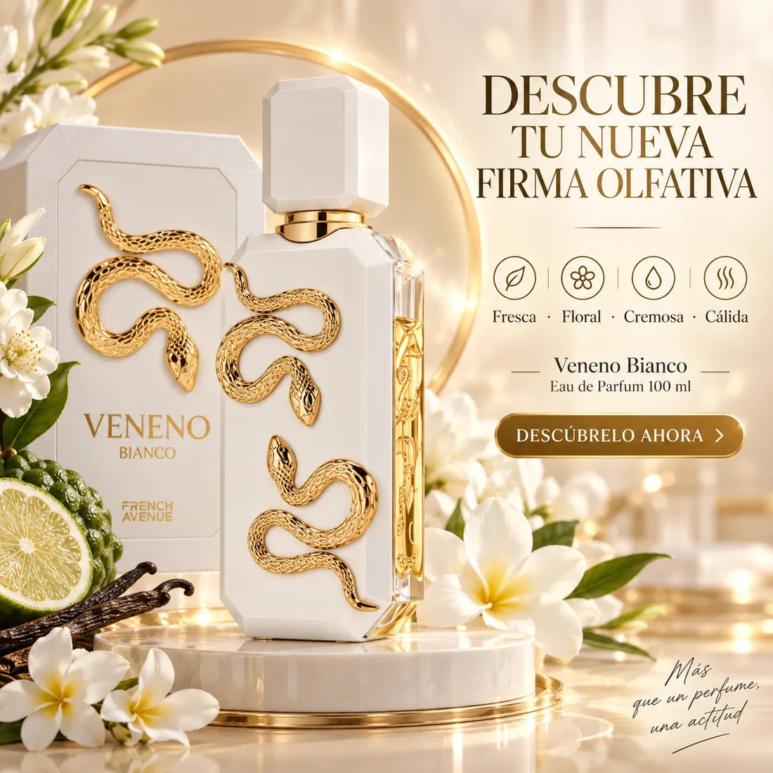 French Avenue – Perfume Femenino Floral, Cremoso y Dulce 100 ml