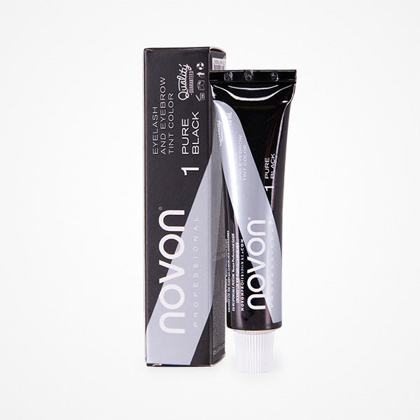 Tinte de Cejas y Pestañas profesionales Novon Pure Black 15 ml