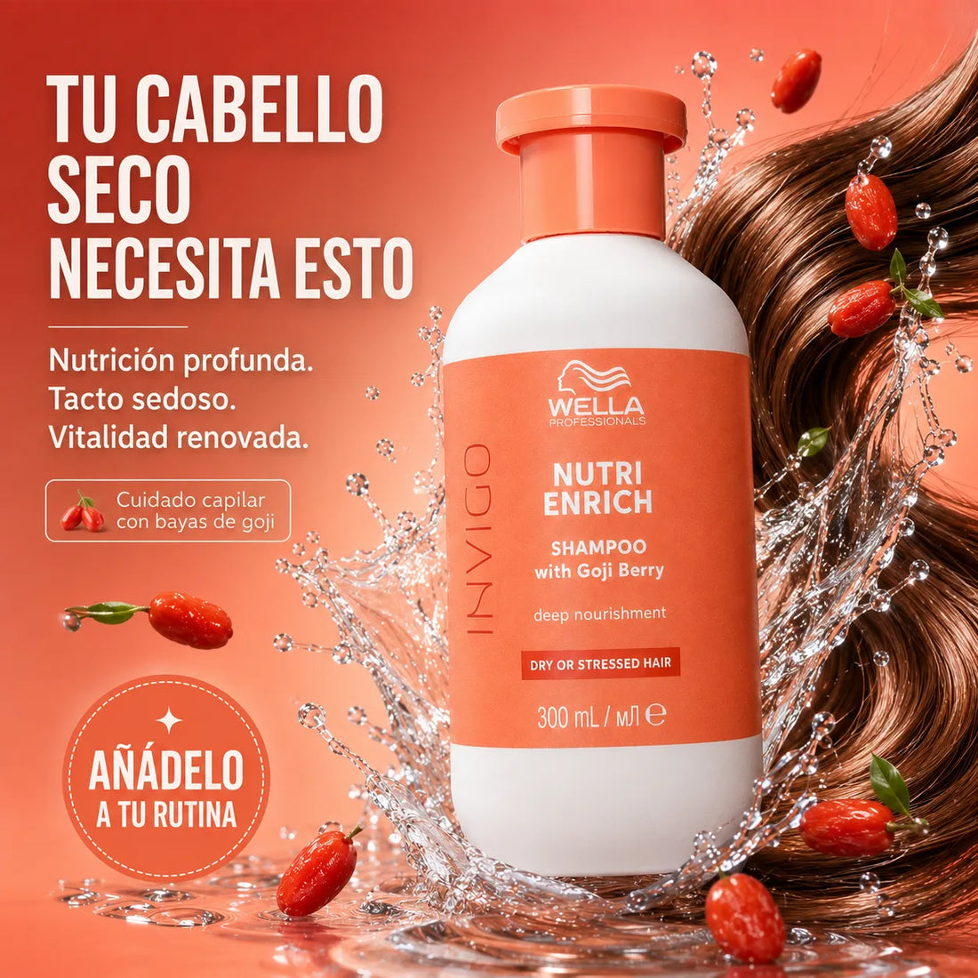 Wella – Champô para Cabelo Seco Invigo Nutri-Enrich 300 ml