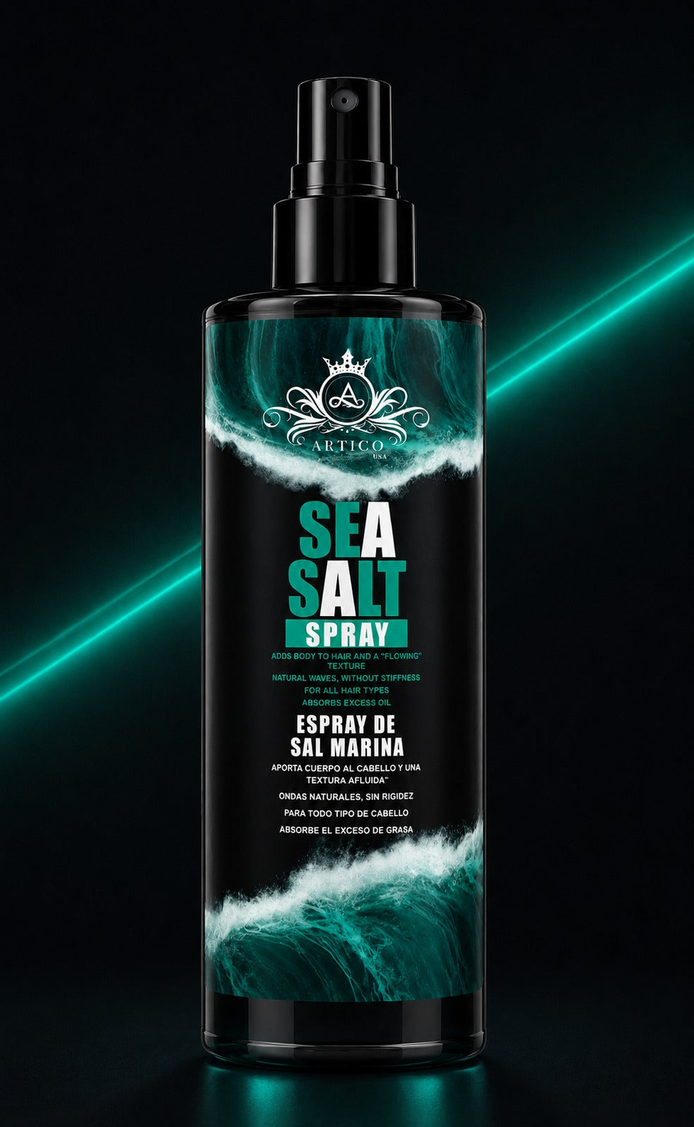 ÁRTICO MEN® – Spray de sal marina para ondas naturales 250 ml