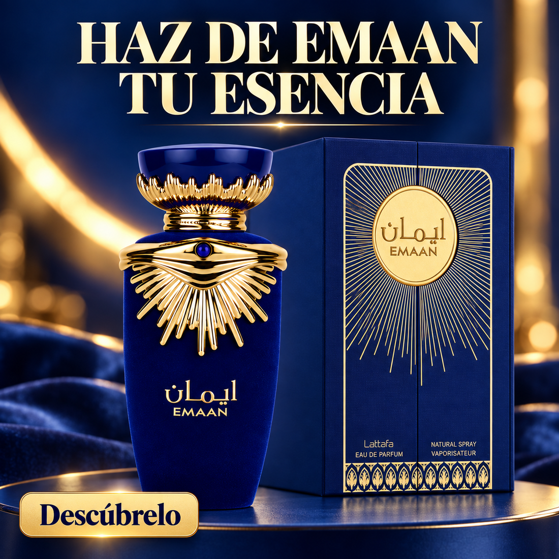 Lattafa – Perfume femenino floral Emaan Eau de Parfum 100 ml