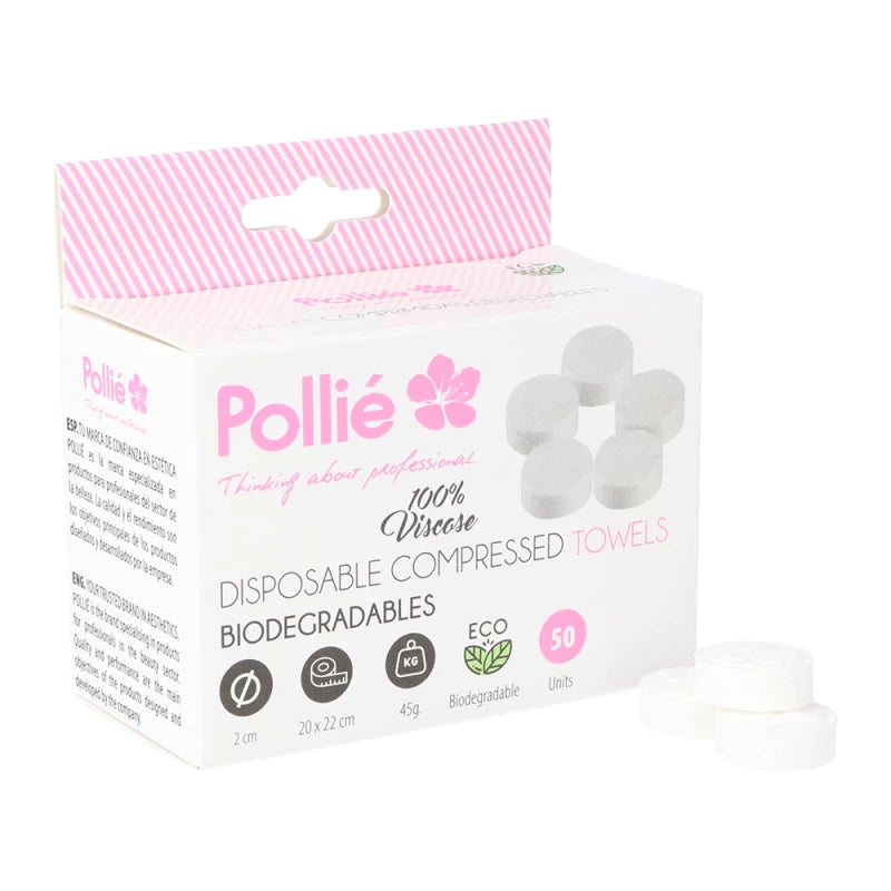 Toallas Comprimidas Desechables Biodegradables 20 x 22 Pollie