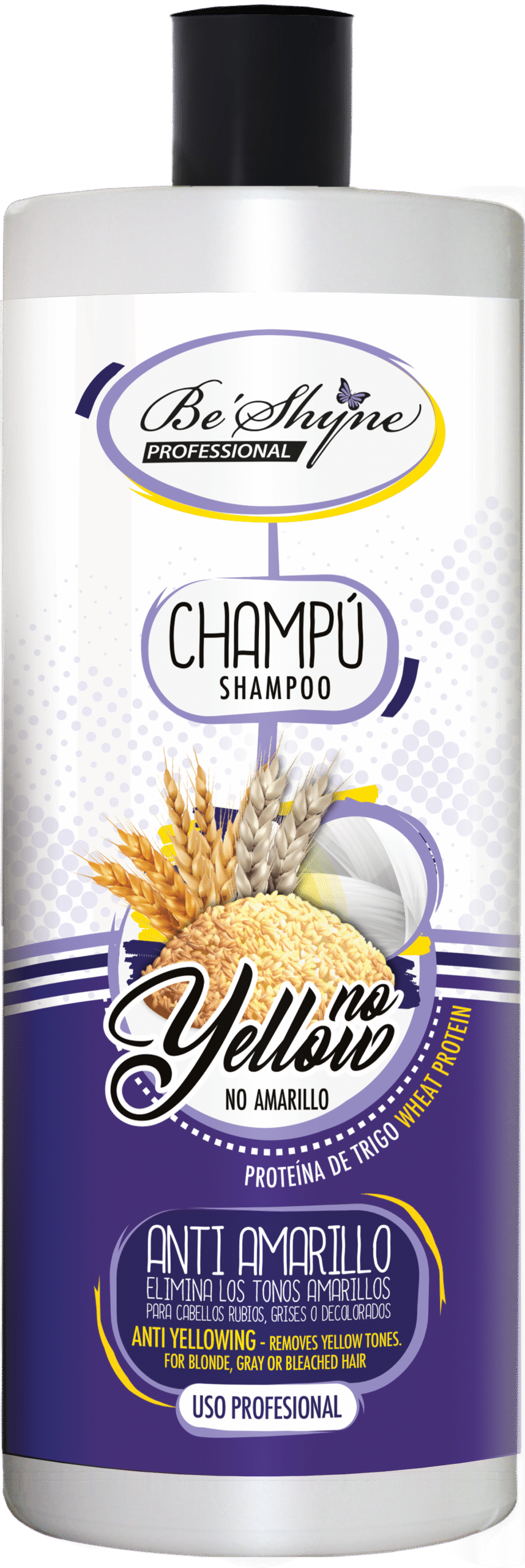 Be´Shyne® Champú No Yellow, Antiamarillo 1L.