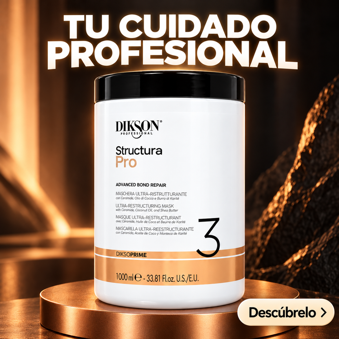 Dikson – Mascarilla ultra-reestructurante Structura Pro 1000 ml