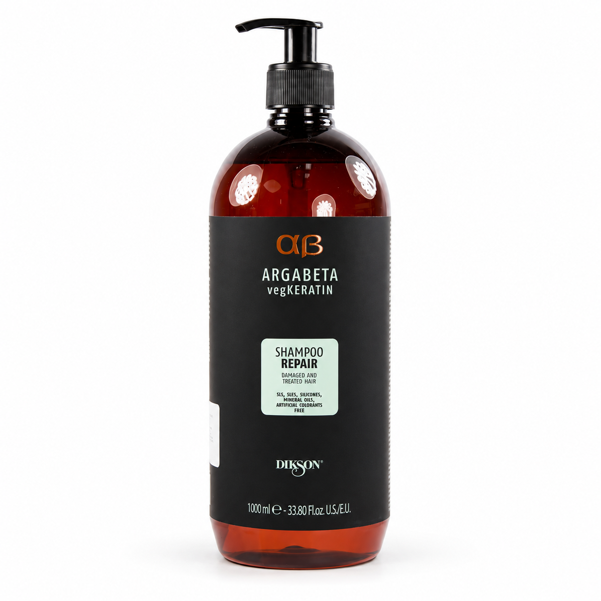 Dikson Argabeta, Repair vegKeratin Shampoo 1000 ml – Regenerating shampoo for damaged and color-treated hair