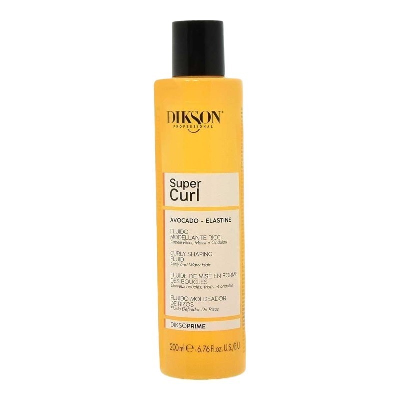 DIKSON®,Fluido Moldeador de Rizos Super Curl DIKSOPRIME 200 ml, rizos perfectos con el Fluido Moldeador Super Curl