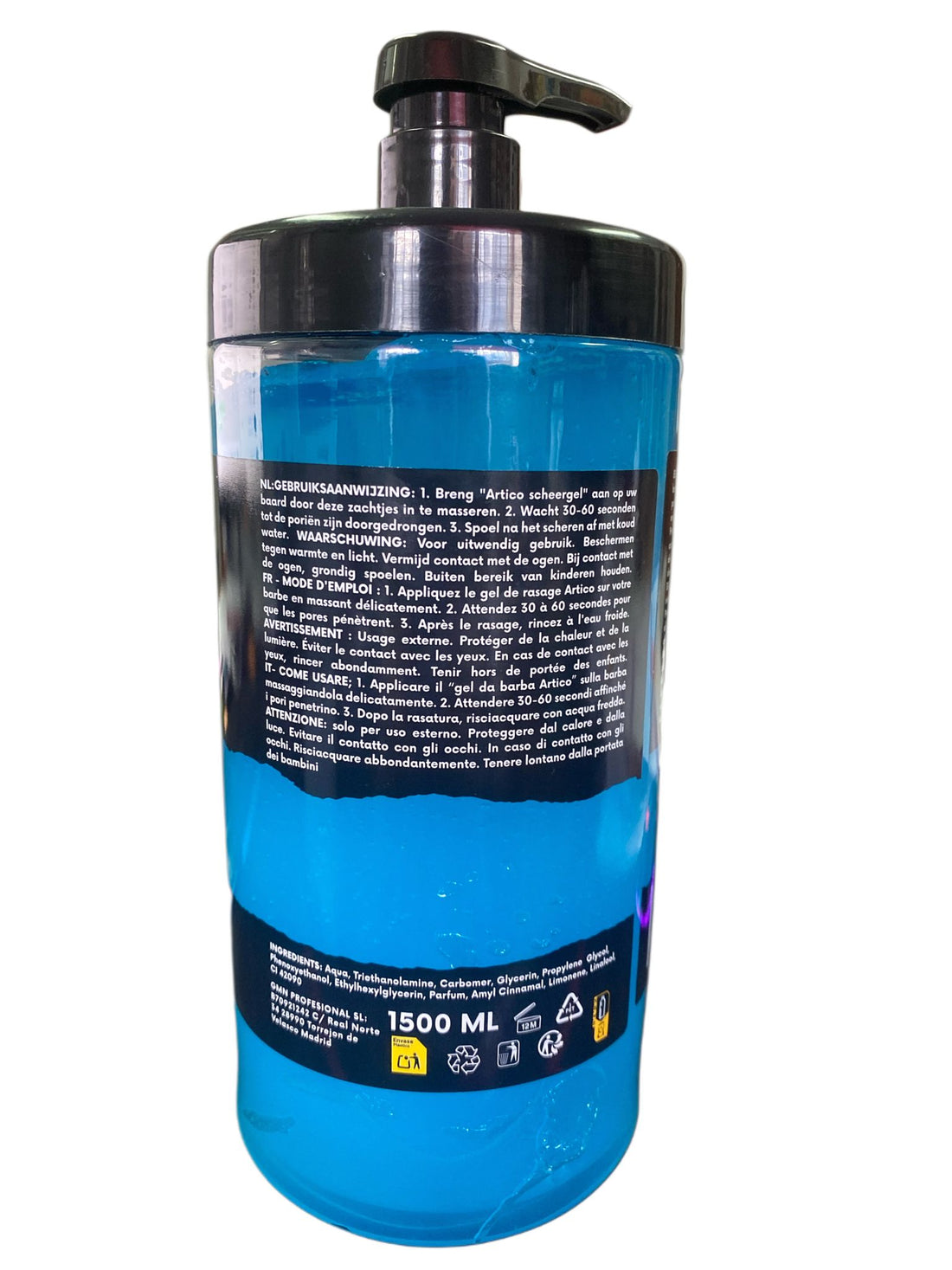 Ártico Men – Gel de Afeitar Hidratante para Todo Tipo de Piel 1500 ml