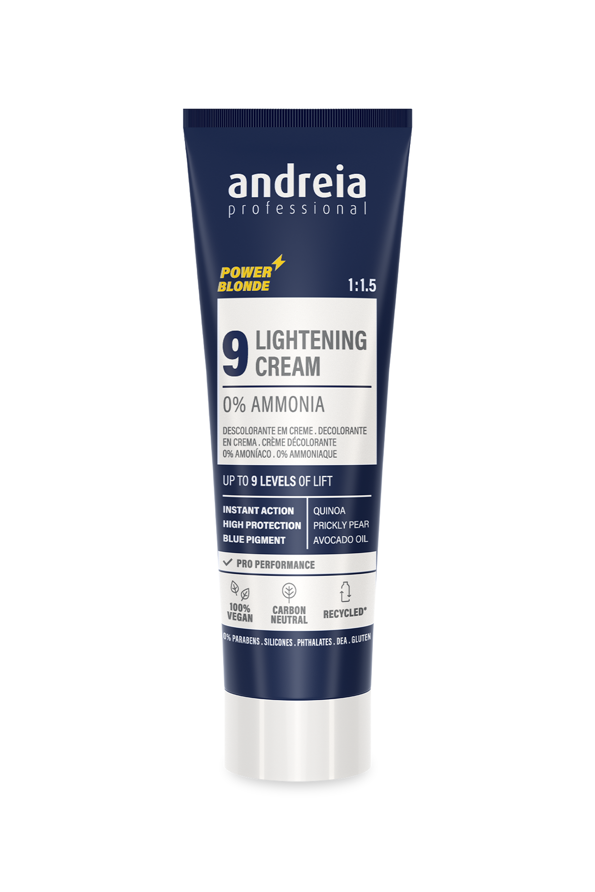 Andreia Professional – Crema decolorante sin amoniaco hasta 9 tonos 250 g