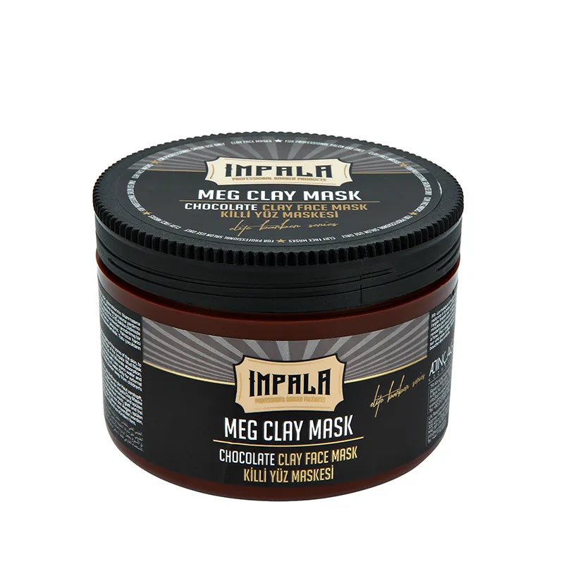 IMPALA®,Mascarilla de arcilla Impala Argán, Aloe Vera, Chocolate 300g