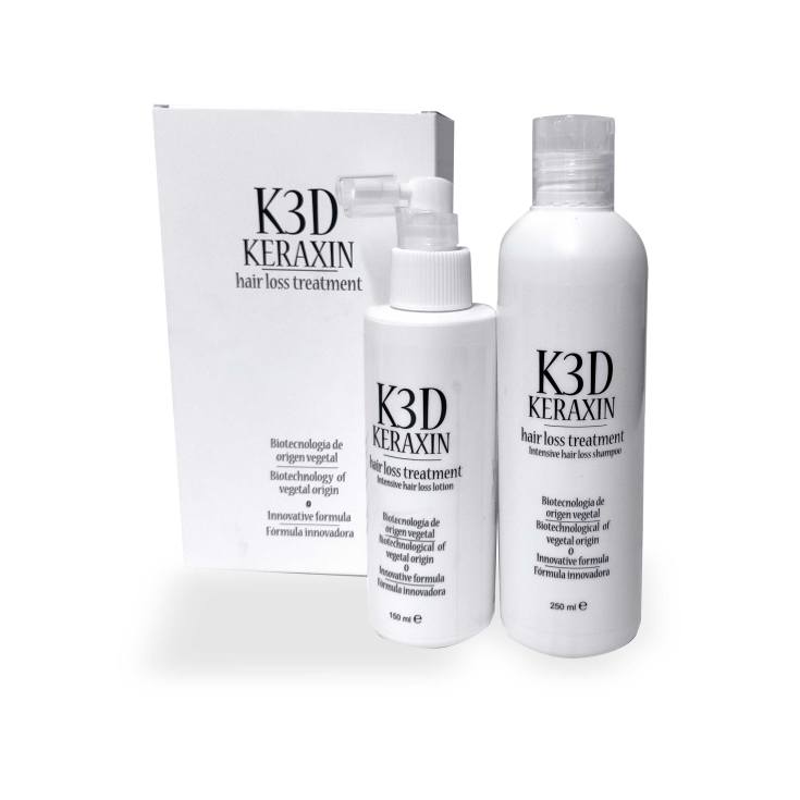 Pack Keraxin 3D Activador del Crecimiento del Cabello. Regenerador capilar hombres y mujeres