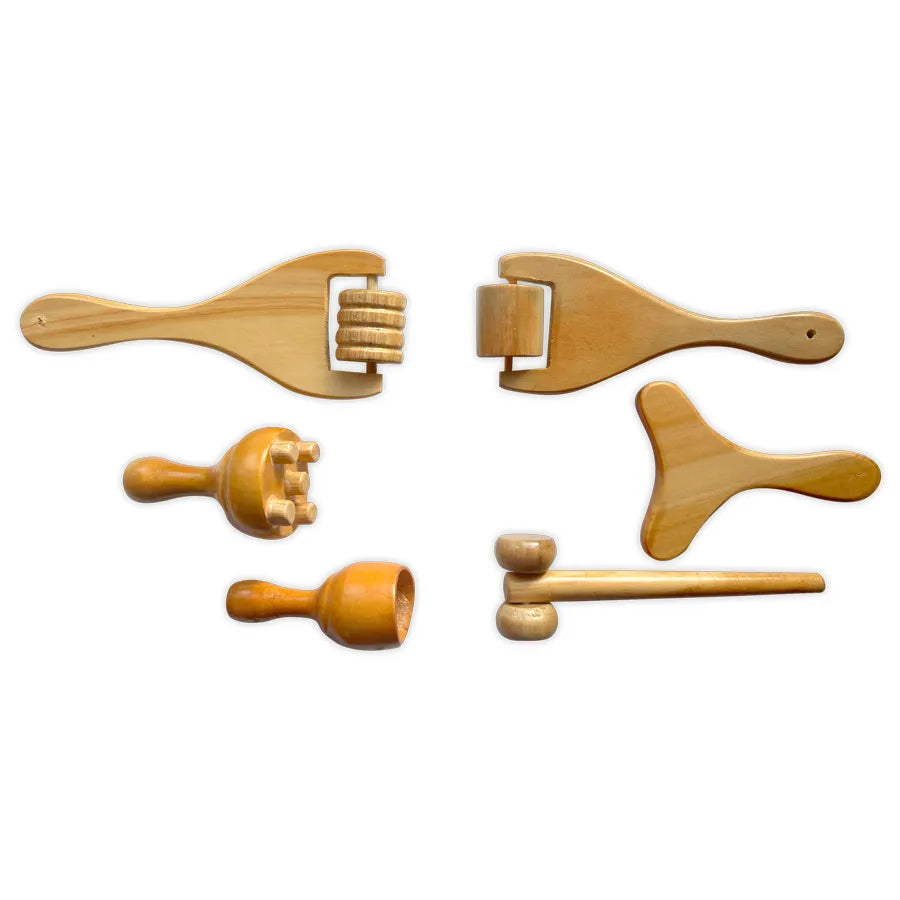Maderoterapia Kit facial mini de 6 piezas