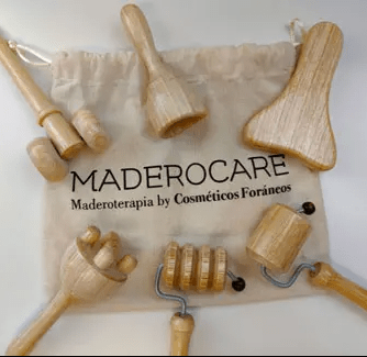 Kit facial mini de 6 piezas para maderoterapia