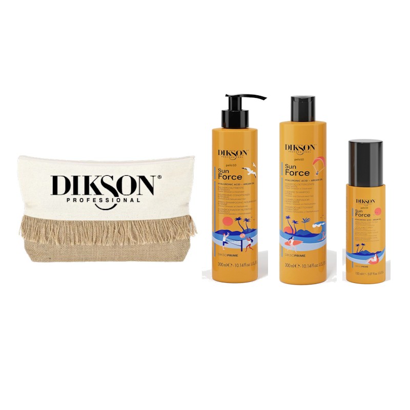 Dikson Kit solar para el cabello Sun Force + Bolso