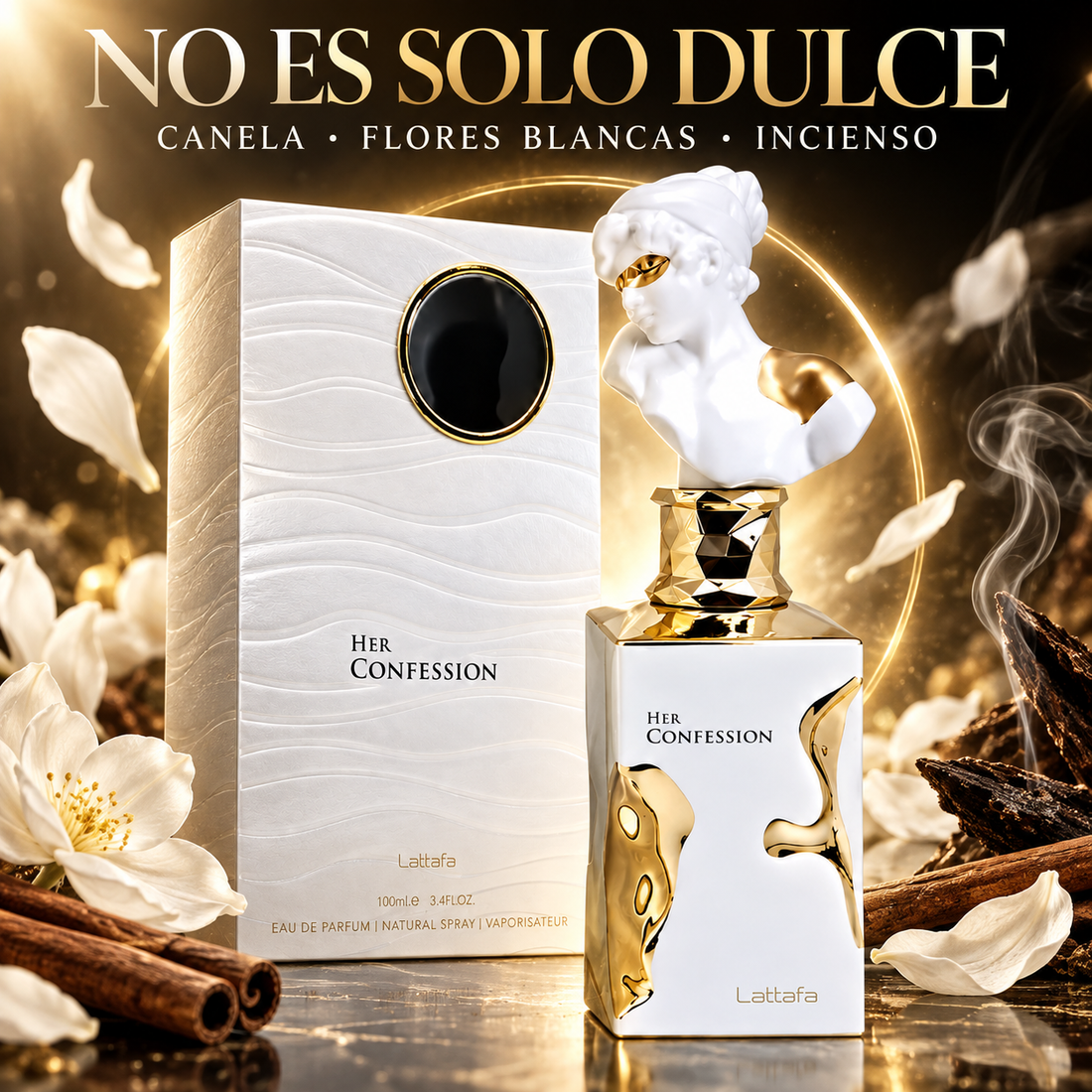 Anuncio Lattafa Her Confession 100 ml para TikTok Shop y redes sociales