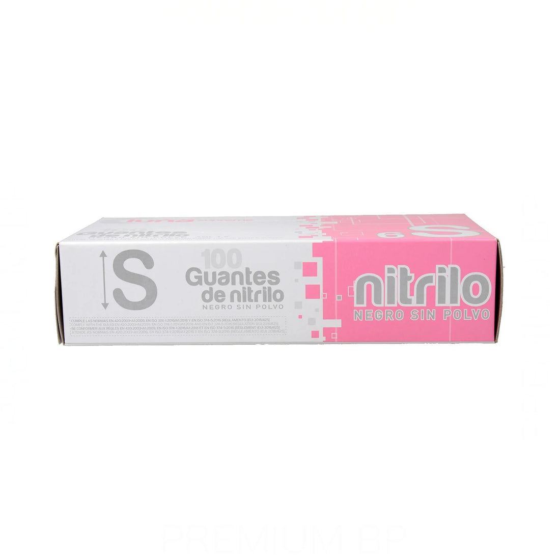 Guantes Nitrilo Negro Polvo Talla-S 100 Unidades