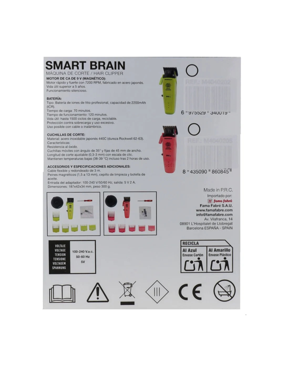 Maquina Clipper Smart Brain Oro – MRD PRO