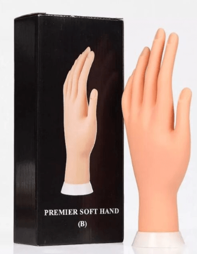 Mano de práctica para manicura, modelo de entrenamiento de uñas