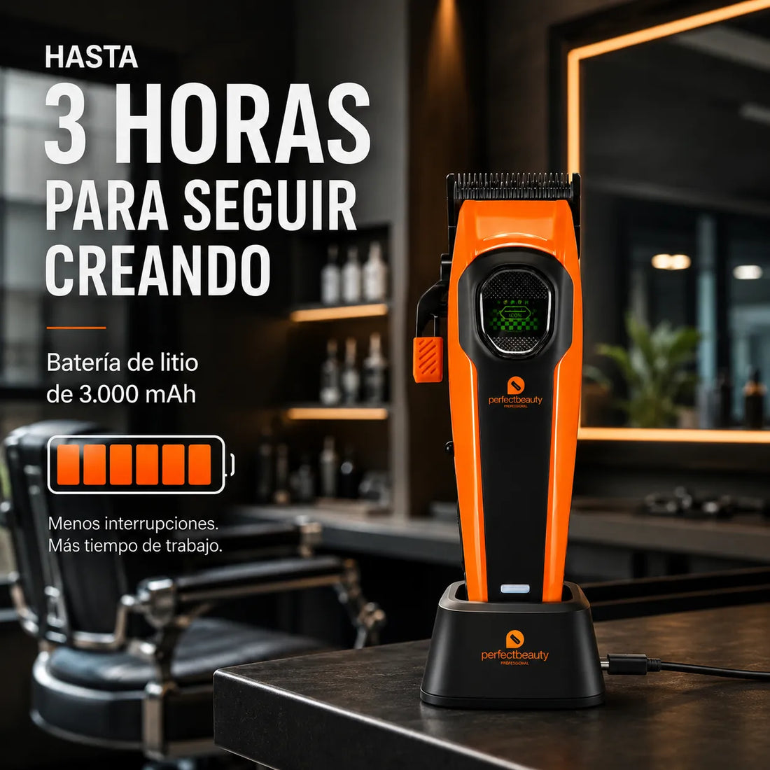 Perfect Beauty – Máquina de corte profesional Orbis Beam Brushless 8.000 rpm