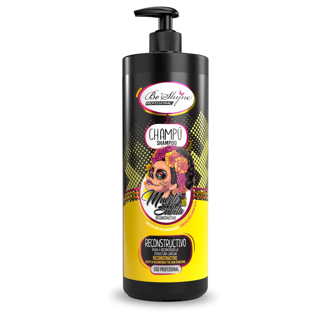 Be´Shyne® – Champú Reconstructivo con Aminoácidos de Queratina para Cabello Dañado 1L
