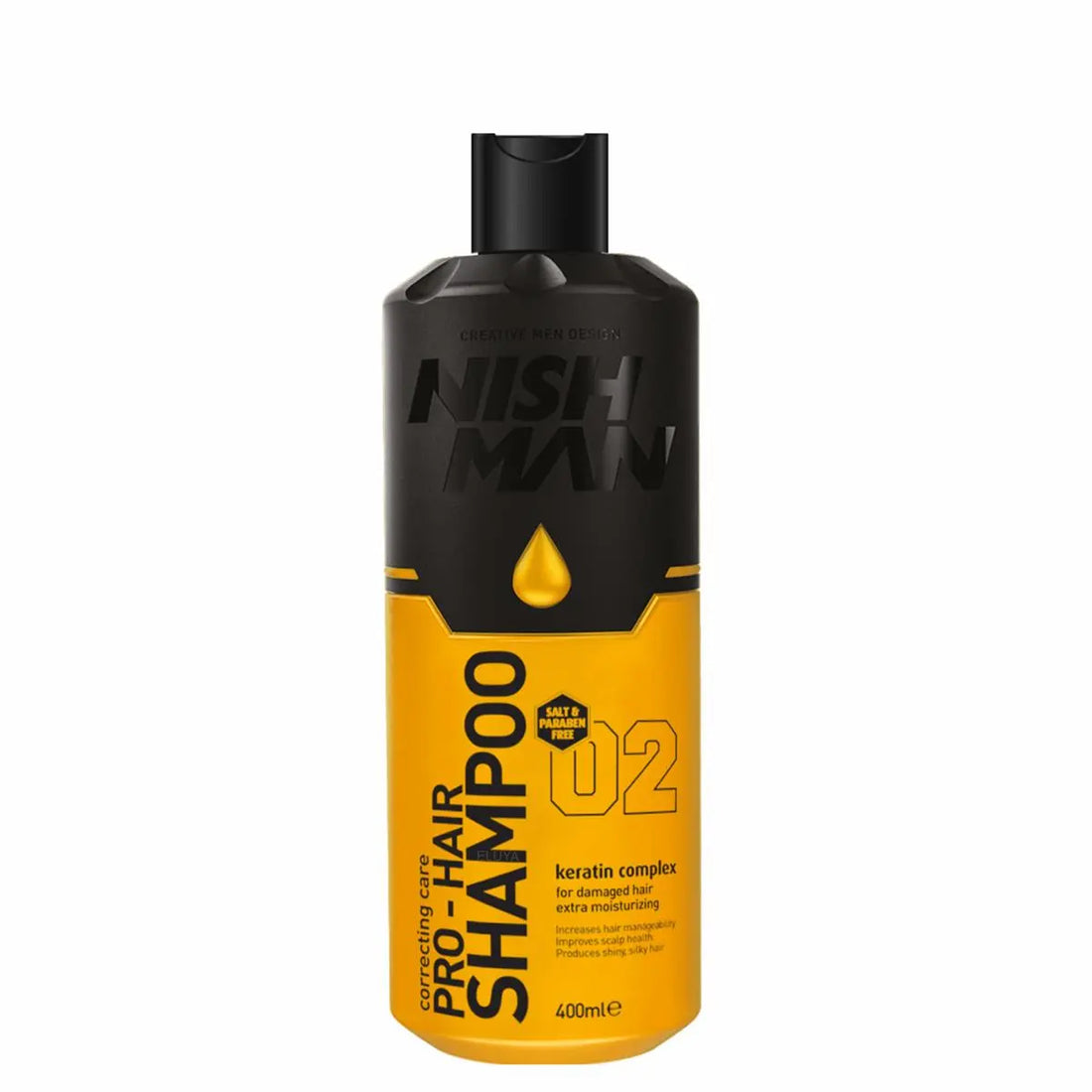 Champú NISHMAN 02 Pro-Hair con complejo de queratina 400 ml
